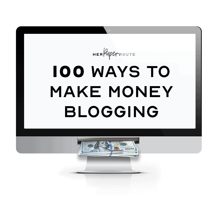 100 ways to mak emoney blogging course herpaperroute chelsea clarke